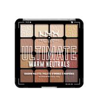 NYX Professional Makeup Palette Ombretti Ad Alta Pigmentazione, Texture Setosa, Finish Matte, Brillante e Metallizzato, 16 Colori, Formula Vegana*, Ultimate Shadow, Warm Neutrals