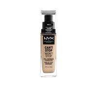 NYX Professional Makeup Fondotinta, Can't Stop Won't Stop Full Coverage Foundation, Lunga tenuta, Waterproof, Finish Matte, Tonalità: Vanilla