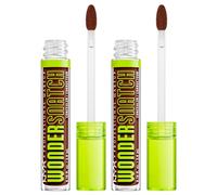 NYX Professional Makeup Wonder Snatch Concealer Correttore Waterproof 28 Deep Walnut Definisce Scolpisce Corregge a Lunga Tenuta 24H Formula Vegana con Estratto di Guaranà e Peptidi - 2 Flaconi da 3ml