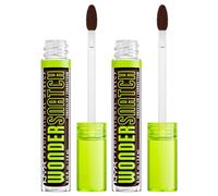 NYX Professional Makeup Wonder Snatch Concealer Correttore Waterproof 30 Rich Espresso Definisce Scolpisce Corregge Lunga Tenuta 24H Formula Vegana con Estratto di Guaranà e Peptidi - 2 Flaconi da 3ml