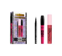 NYX Professional Makeup Trucco degli occhi Mascara X-mas Vegan Sweet Glam Epic Ink Liner 1 ml + Lingerie XXL Liquid Matte Lipstick 4 ml + On The Rise Volume Mascara 10 ml 1 Stk.