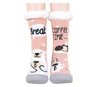 NyxSeat 1 paio di calzini rosa per orso polare, caldi calzini invernali, pantofole per interni soffici calzini da donna, un ottimo regalo per la famiglia o gli amici., Colore: rosa., 39