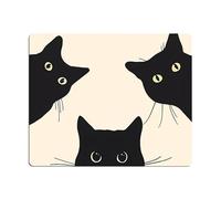 NyxSeat 1 tappetino per mouse con tre gatti, adatto per mouse da ufficio e da gioco, piccolo tappetino per mouse da scrivania in ufficio, accessorio divertente, adatto per notebook e computer desktop.