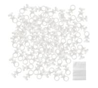 NyxSeat 100 feltrini per tende con 1 custodia portaoggetti, binari per tende in plastica, anelli per tende bianche, ganci scorrevoli, adatti per tende