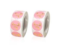 NyxSeat 1000 Etichette Adesive Di Ringraziamento, Adesivi Di Ringraziamento per Il Supporto Di Piccole Imprese, Adesivi Con Sigillo Rotondo, Adatti per Biglietti Di Ringraziamento, Scatole Regalo