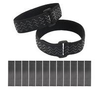 NyxSeat 12 Pezzi Strisce Di Spalline, 2 Cinghie Di Ginocchio, Elastici Antiabrasione, Cinghie Anticaduta Per Stivali Alti, Adatto Per Stivali E Stivali Alti