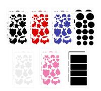 NyxSeat 14 fogli di toppe colorate per piumini, toppe di riparazione, toppe autoadesive in diverse dimensioni e forme per piumini, abbigliamento da tenda, bagagli.