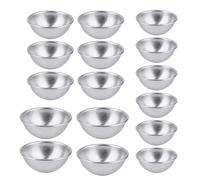 NyxSeat 16 piccole forme per torte semicircolari, forme per palline da bagno Schnee-Meiniang, utensili da pasticceria fatti a mano per la produzione di torte e saponi, forme per torte e sapone.