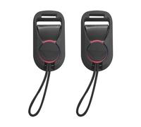 NyxSeat 2 cinghie per fotocamera, chiusura rapida, fibbia per fotocamera, adattatore a sgancio rapido, clip per fotocamera, adatto per fotocamere DSLR, fotocamere digitali (nero, lunghezza 8 cm), Nero