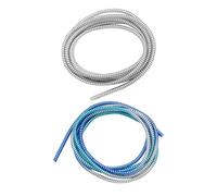 NyxSeat 2 custodie protettive per cavi dati da 2,8 metri, argento chiaro e blu sfumato