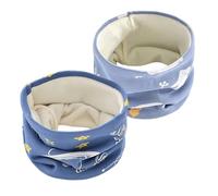 NyxSeat 2 foulard per bambini, sciarpa in pile, scaldacollo, scaldacollo per bambini, sciarpa calda e antivento, sciarpa invernale, Blu, 20 * 16 cm
