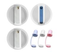 NyxSeat 3 coperchi per bicchieri con 3 tappi per cannuccia, coperchi intercambiabili, coperchi per bicchieri da 40 once per tazze di paglia e bicchiere