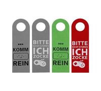 NyxSeat 4 cartelli per porta "Bitte nicht Stören", cartelli per porta double face, in feltro, cartelli "Bitte kommen Sie ein", regali per adolescenti, adatti per camera da letto e alberghi
