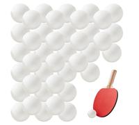 NyxSeat 40 palline da ping pong bianche, in plastica, senza cuciture, per sport, giochi, feste, piscine, adatte per adulti e principianti