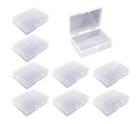 NyxSeat 8 scatole trasparenti per carte di credito, scatole in plastica per carte di credito e carte da gioco, 103 x 74 x 35 mm