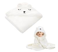 NyxSeat Accappatoio Asciugamano da bagno per neonati, 1 pezzo, con cappuccio, morbido e assorbente, per neonati e bambini