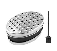 NyxSeat Grattugia in Acciaio Inox per Zenzero, Formaggio e Cucina Con Spazzola Piccola