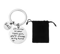 NyxSeat Portachiavi Con Custodia Nera, in Acciaio Inox, Accessorio per Chiavi, Adatto per Zaini, Portafogli (Argento), 30mm