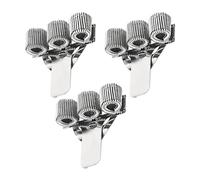 NyxSeat Portapenne in metallo 3 pezzi con 3 fori, clip tascabile, portapenne, portapenne, porta penna, accessorio per scrivania infermiera, adatto per l'organizzazione dell'ufficio
