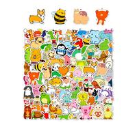 NyxSeat Set di 100 adesivi per bambini, simpatici adesivi animali, impermeabili, per computer portatili, waterproof, Water Cup, decorazione per il cellulare, per il refrigeratore