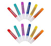 NyxSeat Set di 12 pennelli per bolle di popcorn, soffici penne 3D per bambini, set da pittura per bambini, strumenti per graffiti fai da te, adatto per la produzione di artigianato, biglietti regalo