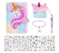 NyxSeat Set Di Libri Con Password Da 10 Pezzi, Diario Con Serratura per Ragazze, Divertente Diario Segreto, Diario Arcobaleno per Ragazze, Perfetto per Annotare Segreti E Pensieri (Rosa)