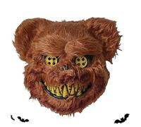 NYZQIW Maschera di Halloween horror per orso Furry insanguinato, maschera per orso sanguinoso, maschera divertente per Halloween, costume di carnevale, cosplay