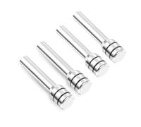 NZBGTRW Accessori Compatibile con Toyota Perni Bloccaggio Portiera Dell'auto Perni Manopola Serratura Porta Interna Camion Perni Trazione Perno della Manopola del Bullone Serratura Porta(Silver,4pcs)
