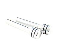 NZBGTRW Accessori per Auto Compatibile con per A5 A6 C5 C6 A4 2 Pezzi Auto Serratura Asta Porta Perno Manopola di Blocco Ascensore Coperture Parti di Ricambio(Silver)