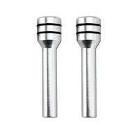 NZBGTRW Accessori per Auto Compatibile con per Golf 4 5 7 6 MK4 2 Pezzi Auto Serratura Asta Porta Perno Manopola di Blocco Ascensore Coperture Parti per La Modifica(Silver)
