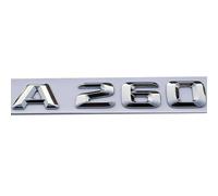 NZBZKKNBCP ABS 3D Chrome Lettere for Auto Baule Posteriore Distintivo dell'emblema Adesivi Logo compatibili for Mercedes Benz A180 A200 A260 W176 W177 Lettere Accessori Logo dell'auto(A 260)