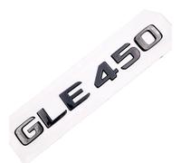 NZBZKKNBCP Adesivo for auto for numero di lettere dell'emblema della coda posteriore dell'auto compatibile for Mercedes Benz GLE 450 GLE450 Argento cromato/Nero opaco Logo dell'auto(Glossy Black-Flat)