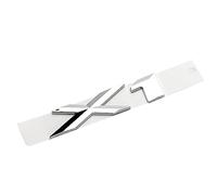 NZBZKKNBCP Lettere 3D ABS nere cromate per logo auto per BMW X1 adesivi per BMW X1 E84 F48 U11 2013 2016 2014 207 2018 2019 Accessori Lettering Logo auto (argento cromato, 2016-2022)