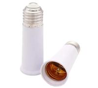 NZBZKKNBCP Portalampada Universale Allungato da E27 a E27, Attacco for Lampadina a LED, Attacco for Lampada di conversione, 65 mm, 80 mm, 95 mm, 120 mm Base della Lampada(120mm Length)