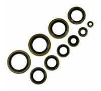 NZBZKKNBCP Set di anelli di gomma Guarnizione Anello di tenuta in metallo tappo di scarico olio strumento adatto per M6/M8/M10/M12/M14/M16~M60 Kit 6/8/10/12/14/16~60mm Guarnizione auto(M24 (25pcs))