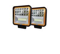 NZBZMBTTVF 1 Pair 4 pollici 126W fuori strada lampada da lavoro quadrato PORTATO Luci di guida leggera impermeabili for camion barca fuori strada compatibile for jeep car luce auto