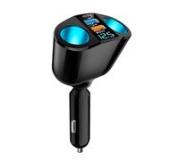 NZBZMBTTVF Caricabatteria da auto QC3.0/PD Porta Caricatore Del Telefono Presa Accendisigari Splitter 12V/24V Adattatore di Alimentazione Dual USB Universale accendino(Style 1)