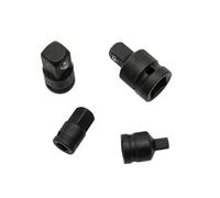 NZBZTANNAP 4pcs 1/4 3/8 1/2 Chiave a cricchetto esagonale Socket Adapter Wrench Set Drive Converter Impact Tool 65 Acciaio Utensili manuali Accessori Socket Socket