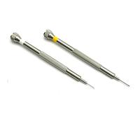 NZBZTGGKMK 2 pezzi/batch 0.6mm-2.0mm Cacciavite di riparazione orologio piatto, orologio Set di strumenti di riparazione Set Cacciavite Kit di strumenti per la riparazione degli orologi(0.6mm-0.8mm)