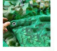 NZBZTUKUWP Rete da Ombra Mimetica Verde A Tre Strati, Resistente, per La Protezione dal Sole All'aperto, con Anelli di Fissaggio Ai Quattro Angoli(4.0 * 4.0m)