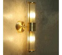 NZDY Americano Moderno Minimalista Creativo Lampada da Parete in Cristallo Applique da Parete in Vetro Nordico Lusso E14 Luci da Parete Di Base per Soiorno Studio Camera da Letto Comodino Sfondo Lant