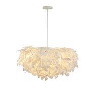 NZDY Apparecchio Di Illuminazione a Sospensione Regolabile Lampadario Moderno Nordico Apparecchio a Sospensione a Soffitto per Cucina Camera da Letto Corridoio Soiorno Camera per Bambini,Bianca,80 cm