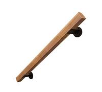 NZDY Corrimano per scale universale da esterno per interni, corrimano per scale in legno antiscivolo, kit completo, con 2 staffe fisse in ferro, contro il muro, soppalco per interni, ringhiere per an