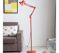 NZDY Lampada da Terra Industriale Salotti Camere da Letto Illuminazione da Terra con Testa Orientabile Lampada da Palo per Interni Lampada da Lettura Rustica da Fattoria E27 Lampada da Studio con Bra