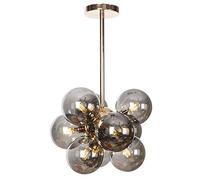 NZDY Lampadario Moderno Nordico a Bolle Di Vetro con Sfera, Creativo 9 Lampada a Sospensione Sputnik Sferica G4 Lampada a Sospensione da Soffitto a Montaio Semi-Incasso Decor Lampada a Sospensione pe