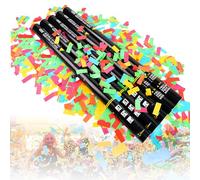 NzEupno 25 Cartucce per Cannone Elettrico per Coriandoli, Cannone Lanciacoriandoli Multicolore per Feste, Matrimoni, Concerti, Celebrazioni, Eventi Speciali, Effetti Scenici Colorful