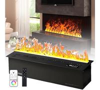 NzEupno Inserti per Caminetti Elettrici A Vapore Acqueo Inserti, Umidificatore 3D Intelligente con Finta Fiamma, Camino Decorativo A Vapore Acqueo per Ufficio, Casa, Hotel, Ristorante APP-27.6"