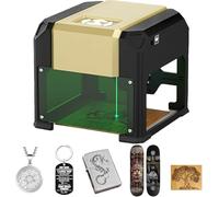NzEupno Macchina per Taglio E Incisione Laser con Taglierina Laser Ad Alta Precisione da 0,05mm, Mini Incisore Laser da Tavolo per Legno, Vinile, Pelle, Vetro, Arte Fai da Te, Progettazione di Loghi