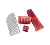 NZGZLMMETK Poggiapiedi Pedali per Hyundai per Tucson 2015-2020 Copripedale in Lega Alluminio Acceleratore Freno Gas Auto(Red AT Footrest)