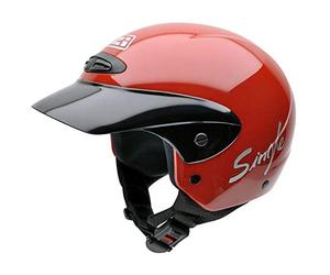 NZI 050139G058 Single II Jr Red, Casco da Moto, Rosso, Taglia L